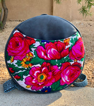Load image into Gallery viewer, White Floral Magdalena Circle Backpack

