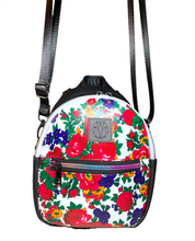 Load image into Gallery viewer, Mini-Mini White Floral Backpack/Crossbody

