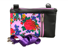 Load image into Gallery viewer, Lavender Floral Zippy Crossbody
