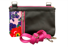 Load image into Gallery viewer, Pink Floral Zippy Crossbody
