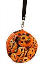 Load image into Gallery viewer, Orange Pumpkin Pumpkin Mini Wristlet
