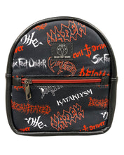 Load image into Gallery viewer, Mini Mini Backpack Crossbody Metal Band Mashup
