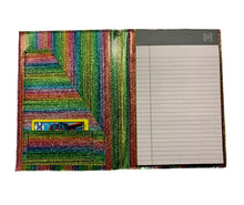 Load image into Gallery viewer, Moondance Notepad Holder - Rainbow Glitter Stripes
